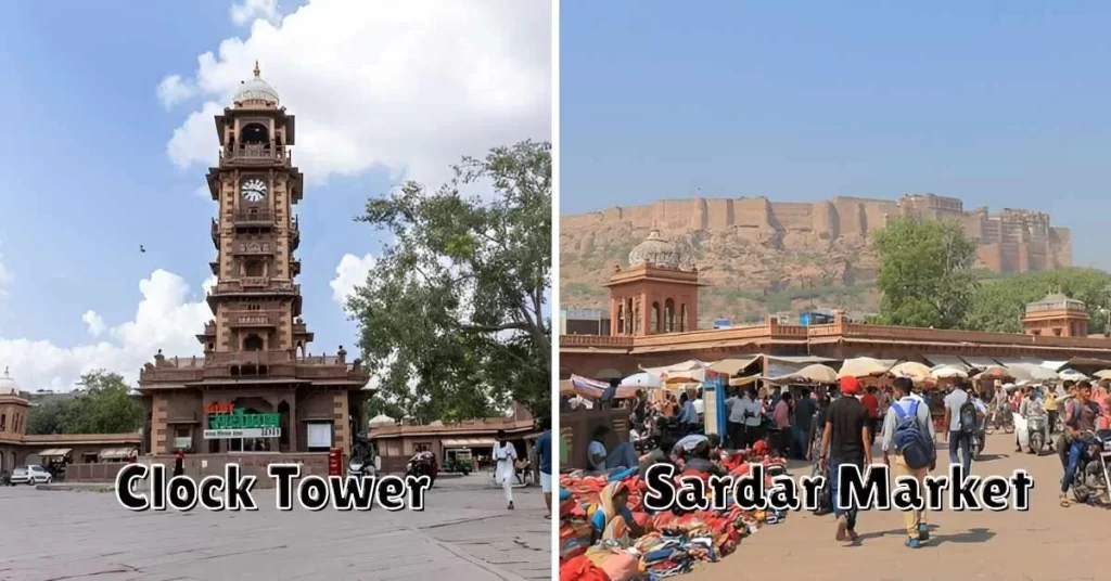 clock tower and sardar market