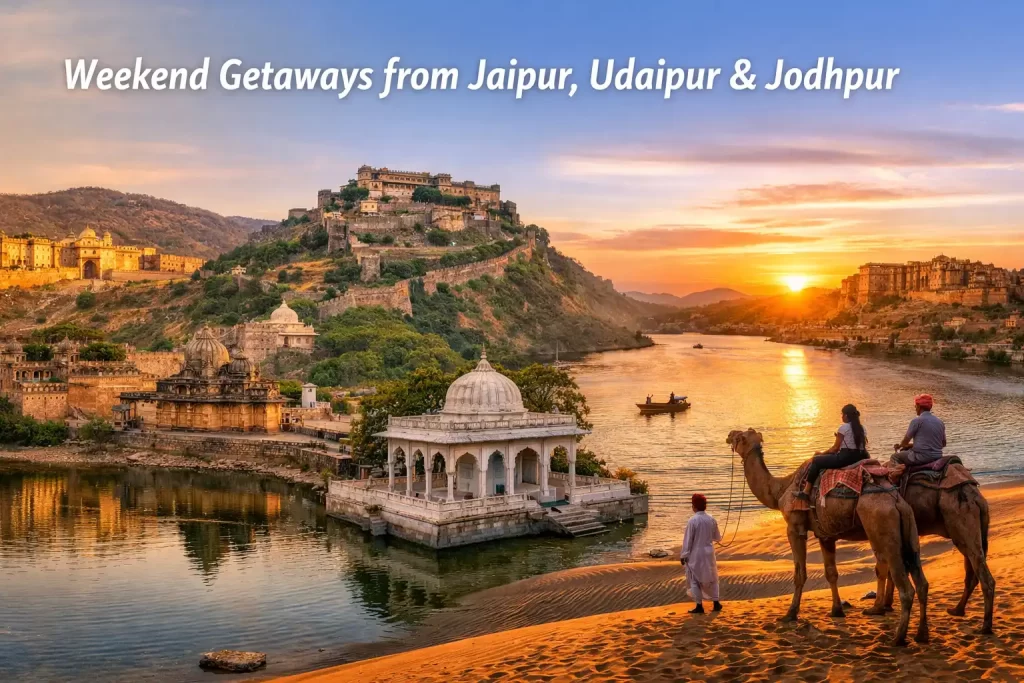 Best Weekend Getaways from Jaipur, Udaipur & Jodhpur
